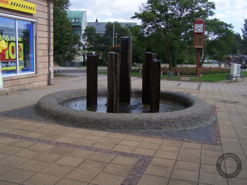 Brunnen in der König-Heinrich-Straße in Merseburg im Saalekreis