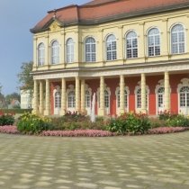 Fontäne im Schlossgarten in Merseburg